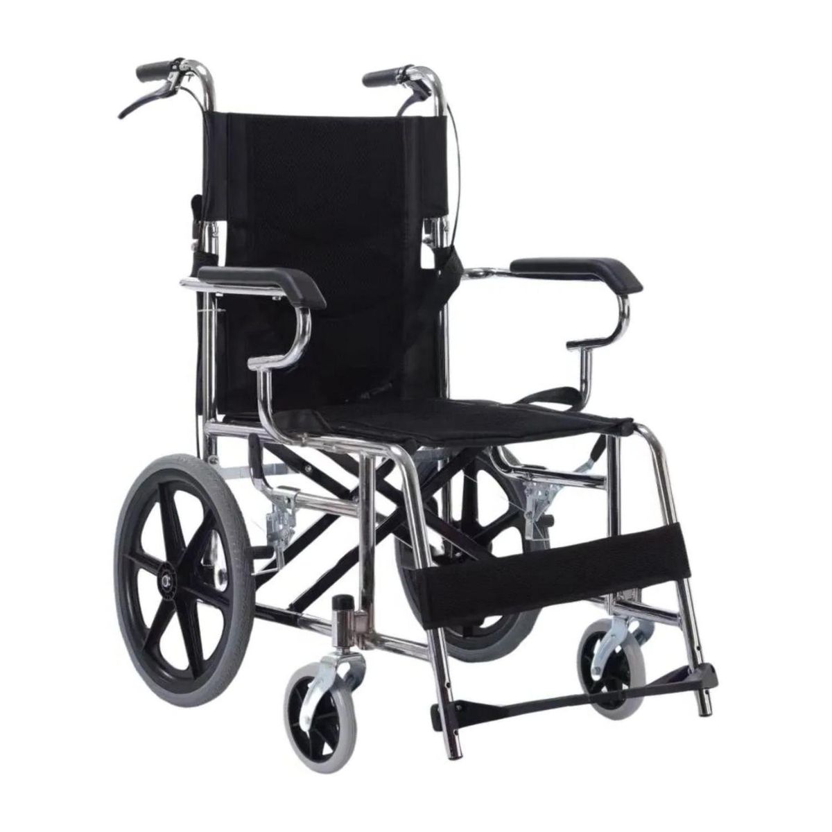 IMPORTCLICK - Silla Ruedas Geriátrica Plegable frenos 87x55x66 CM