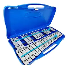 IMPORTCLICK - Metalófono Cromático 25 Tonos Teclas Metálicas Azul