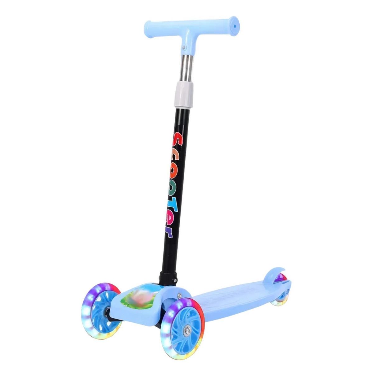 IMPORTCLICK - Scooter Monopatín Infantil Niño 3 Ruedas 70x50 CM Celeste