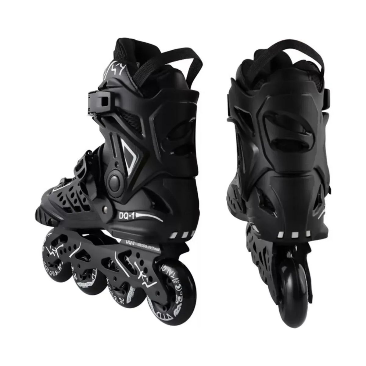 IMPORTCLICK - Patines Roller Línea Profesionales Ajustable Negro