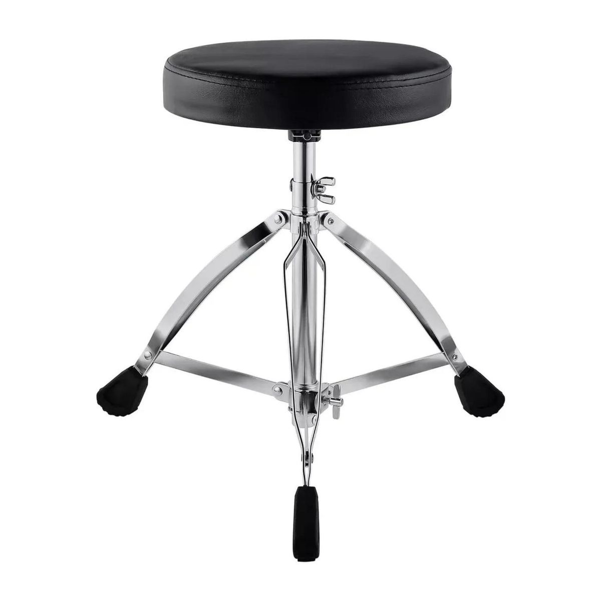 IMPORTCLICK - Sillin Batería Piso Taburete Redondo Altura Ajustable Negro