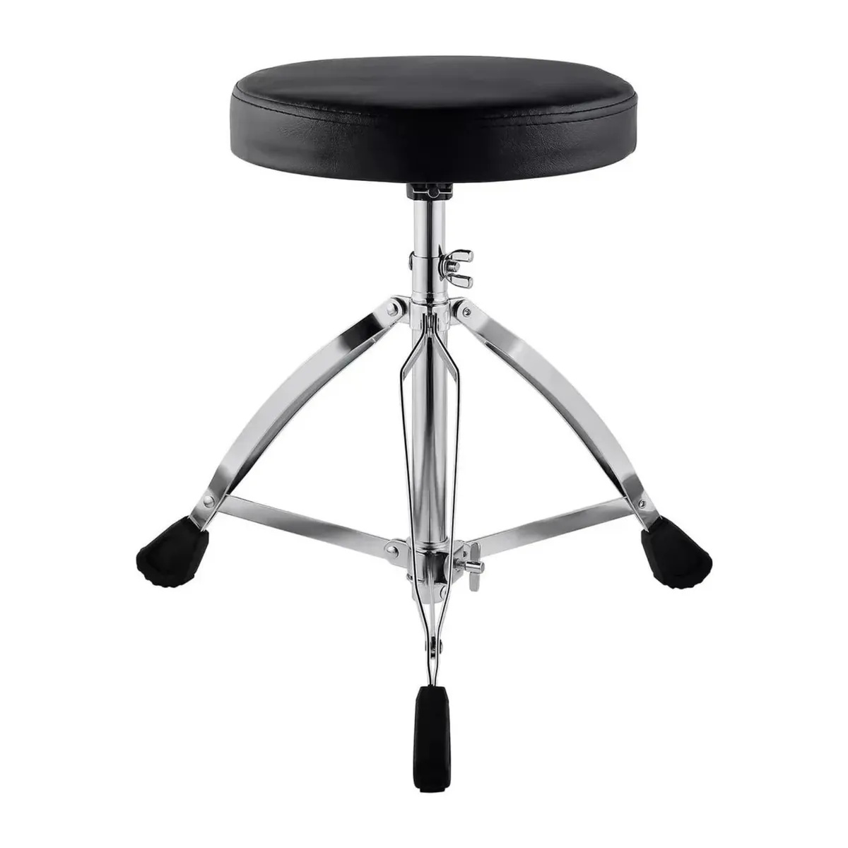 IMPORTCLICK - Sillin Batería Piso Taburete Redondo Altura Ajustable Negro