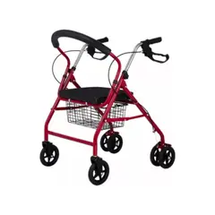 IMPORTCLICK - Burrito Andador Ortopedico Plegable 4 Ruedas Frenos Asiento