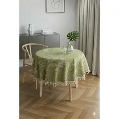 DEKOHOME - Mantel Redondo 140 cm verde