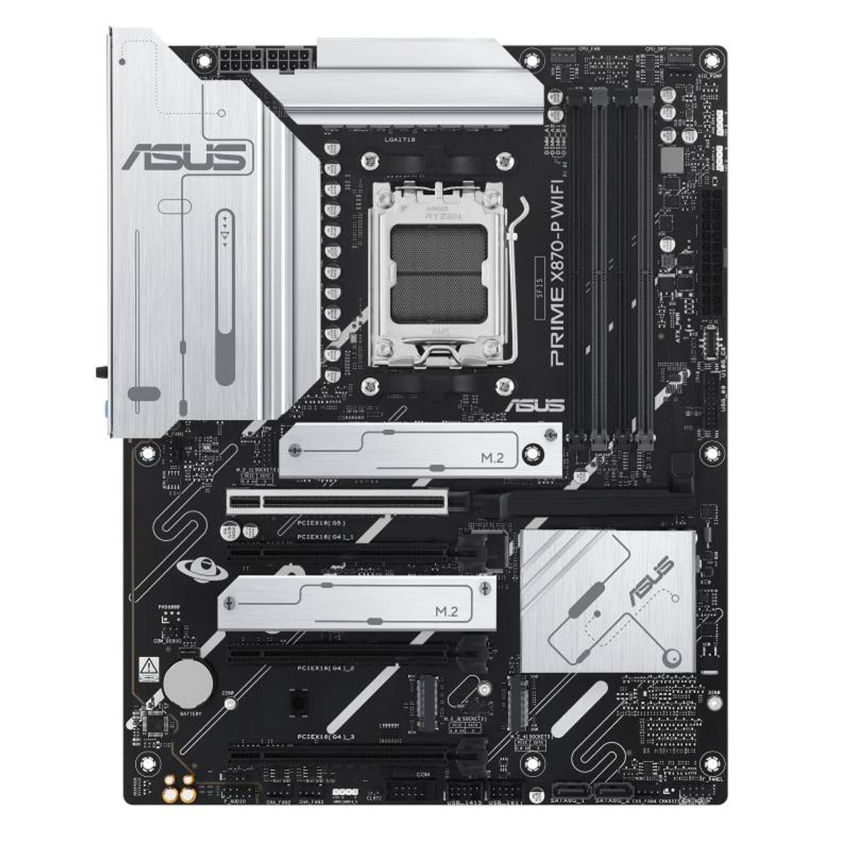 ASUS - Placa Madre ASUS PRIME X870-P WIFI, Socket AM5, 4x DDR5, HDMI, 2x USB4, 4 xM.2, Wi-Fi 7*, ATX