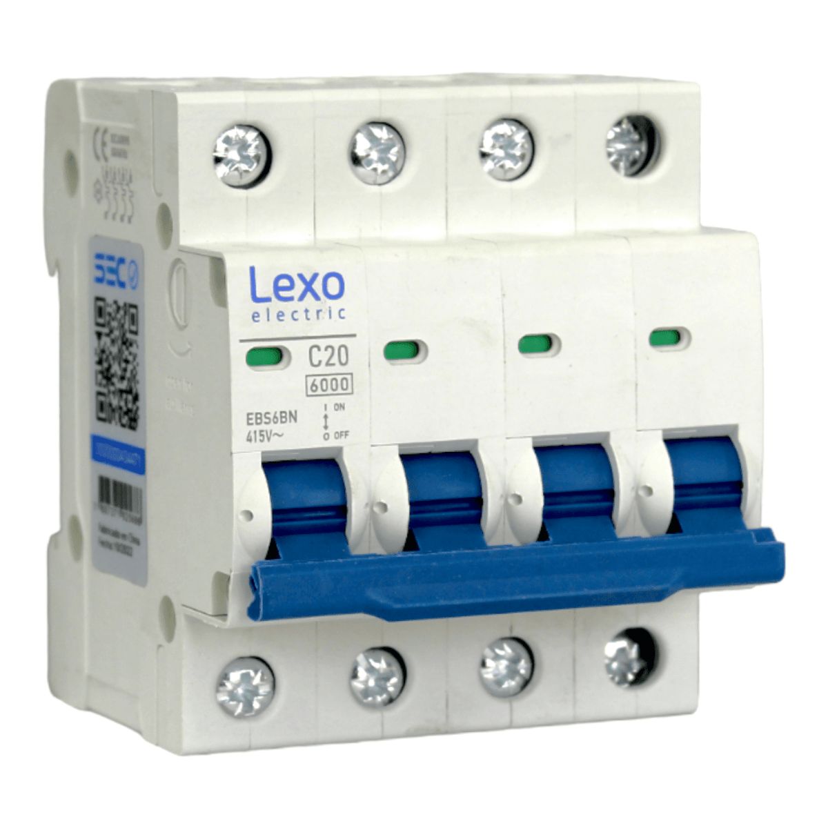 LEXO - Automático 4x20A 6kA Curva C 240V415V EBS6BN Lexo