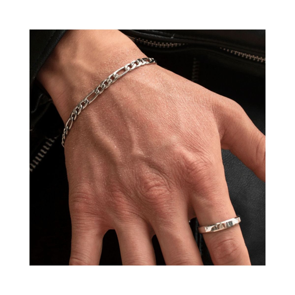 SAINT VENIK - Pulsera Figaro 5mm 20cm Unisex Personalidad Saint Venik