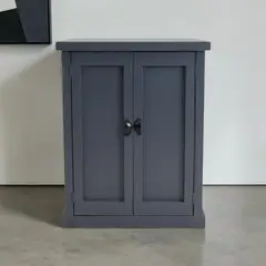 MGR MUEBLES - MUEBLE ZAPATERO DE MADERA COLOR GRAFITO
