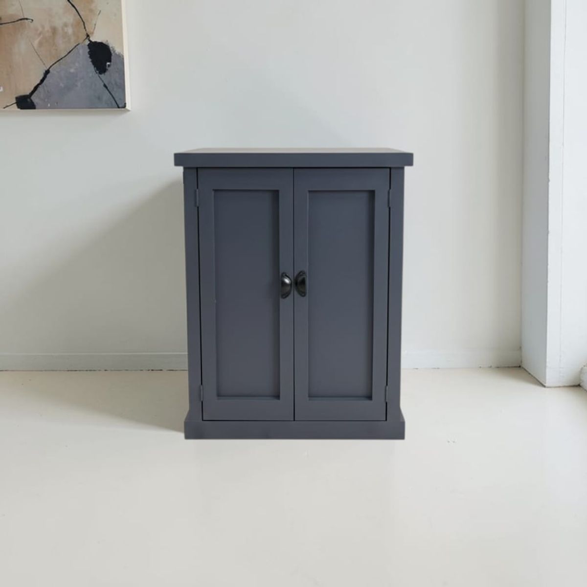 MGR MUEBLES - MUEBLE ZAPATERO DE MADERA COLOR GRAFITO MGR MUEBLES