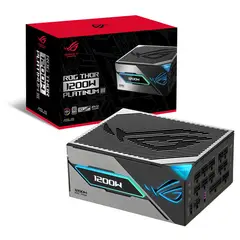ASUS - Fuente de Poder ROG Thor 1200W Platinum III, Pantalla OLED, Full Modular, ATX 3.1, Aura Sync