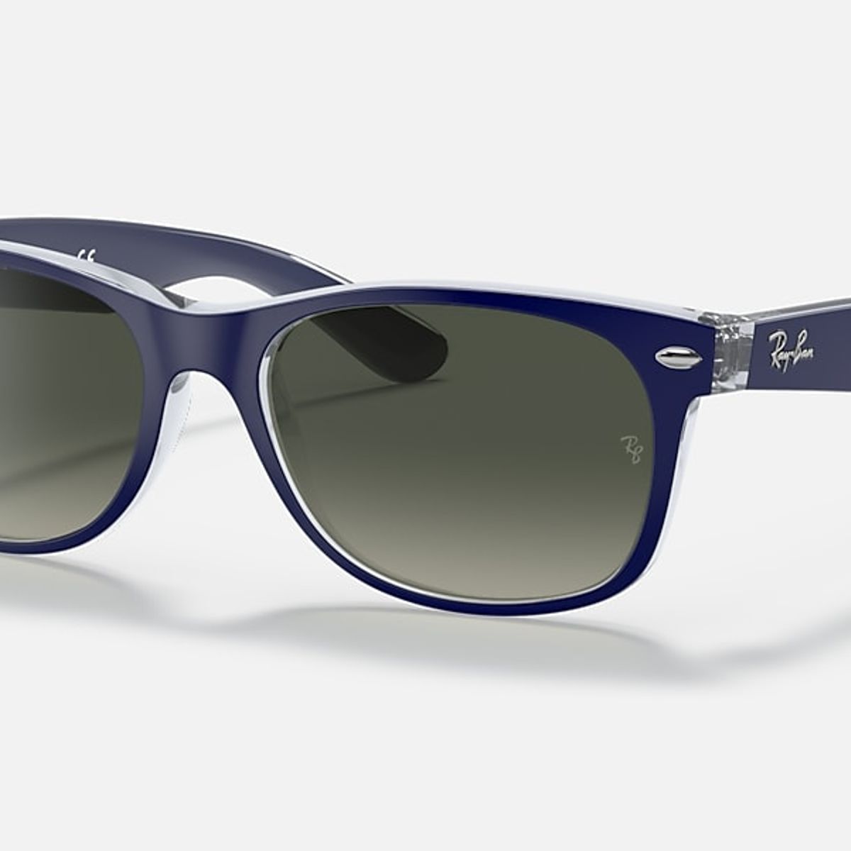 RAY BAN - Anteojos de Sol Nuevo Wayfarer Mezcla de Colores Degradado Gris- RayBan RB2132 605371 55-18