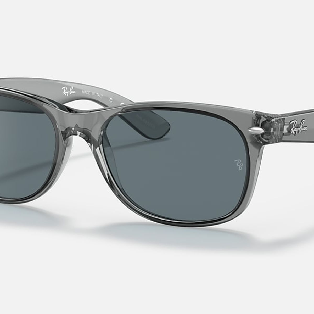 RAY BAN - Anteojos de Sol Nuevo Wayfarer Classic Polarizado Azul Oscuro - RayBan RB2132 64503R 55-18