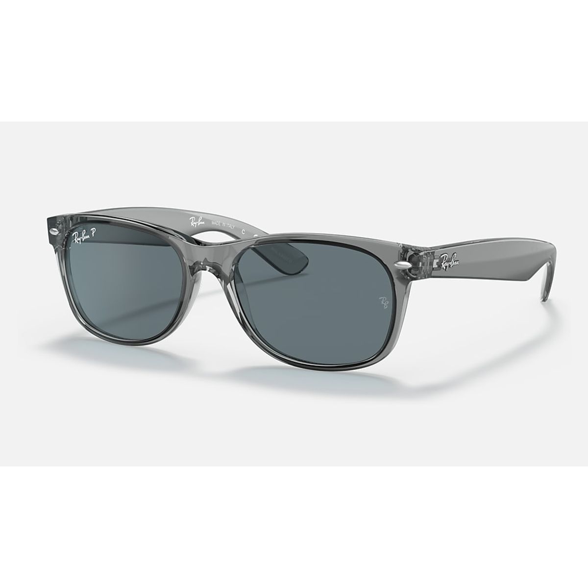 RAY BAN - Anteojos de Sol Nuevo Wayfarer Classic Polarizado Azul Oscuro - RayBan RB2132 64503R 55-18