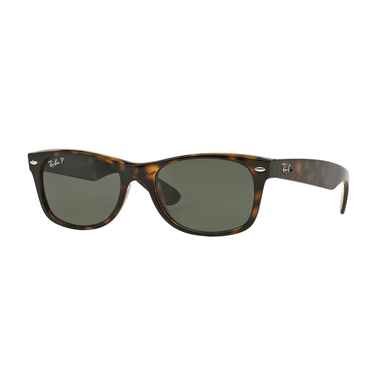 RAY BAN - Anteojos de Sol Nuevo Wayfarer Classic Polarizado Green G-15 - RayBan RB2132 902/58 55-18