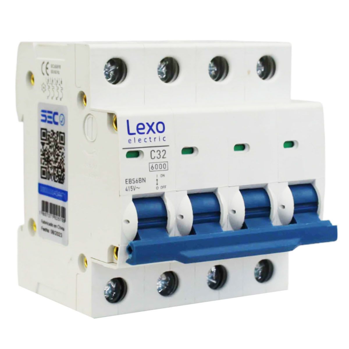 LEXO - Automático 4x32A 6kA Curva C 240V415V EBS6BN Lexo