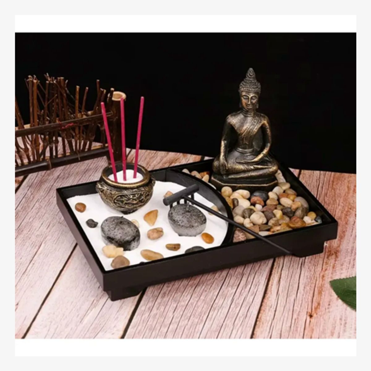 MOVI - Jardín Zen Decorativo Con Buda