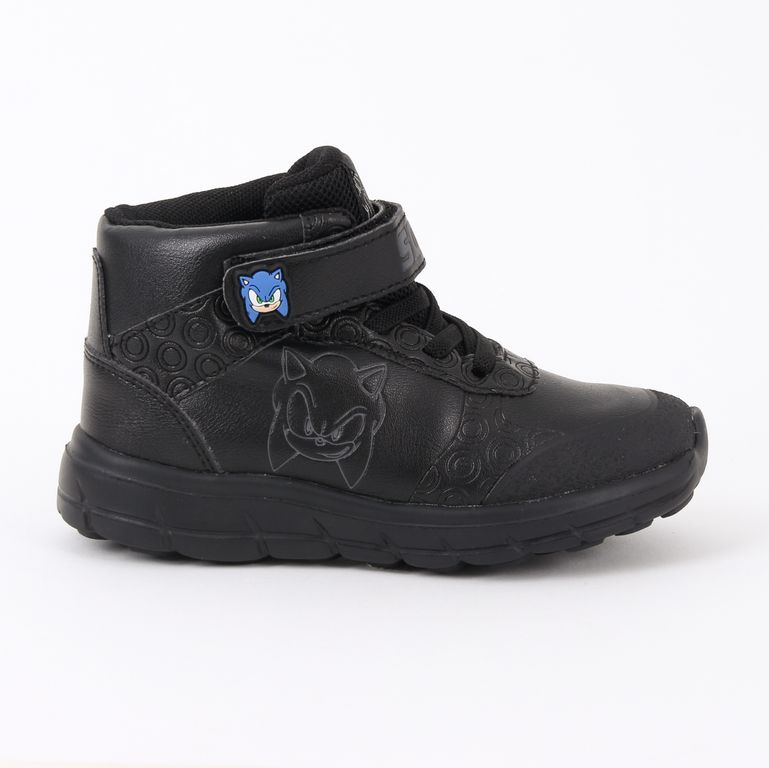 Zapatilla Escolar Nino Cana Alta Negro Negro 31