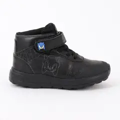 SONIC - Zapatilla Escolar Niño Caña Alta Negro
