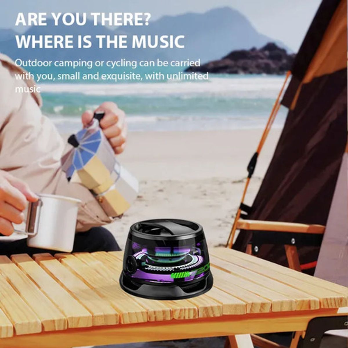IRM - Mini Parlante G200 Magnetico Bluetooth RGB Celular Portatil