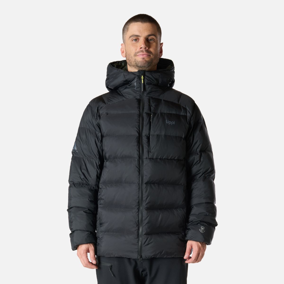 LIPPI - Chaqueta Hombre Rokko Down Hoody Jacket Negro Lippi