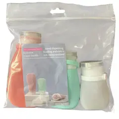 GENERICO - Kit De Envases Rellenables Para Viajes, Portatil, 3 Piezas