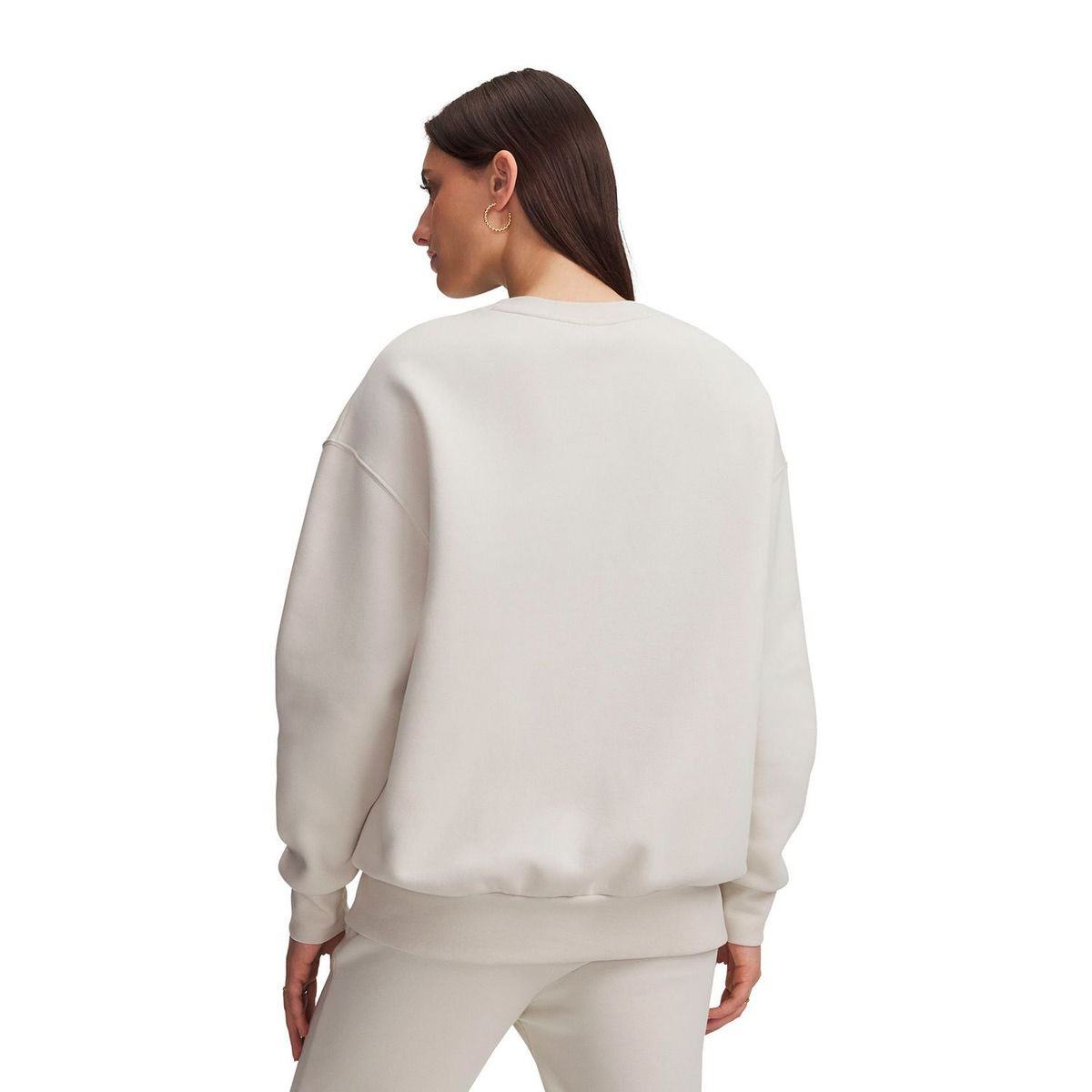 UNDER ARMOUR - Poleron UA Icon Fleece Oversized Blanco Mujer UNDER ARMOUR