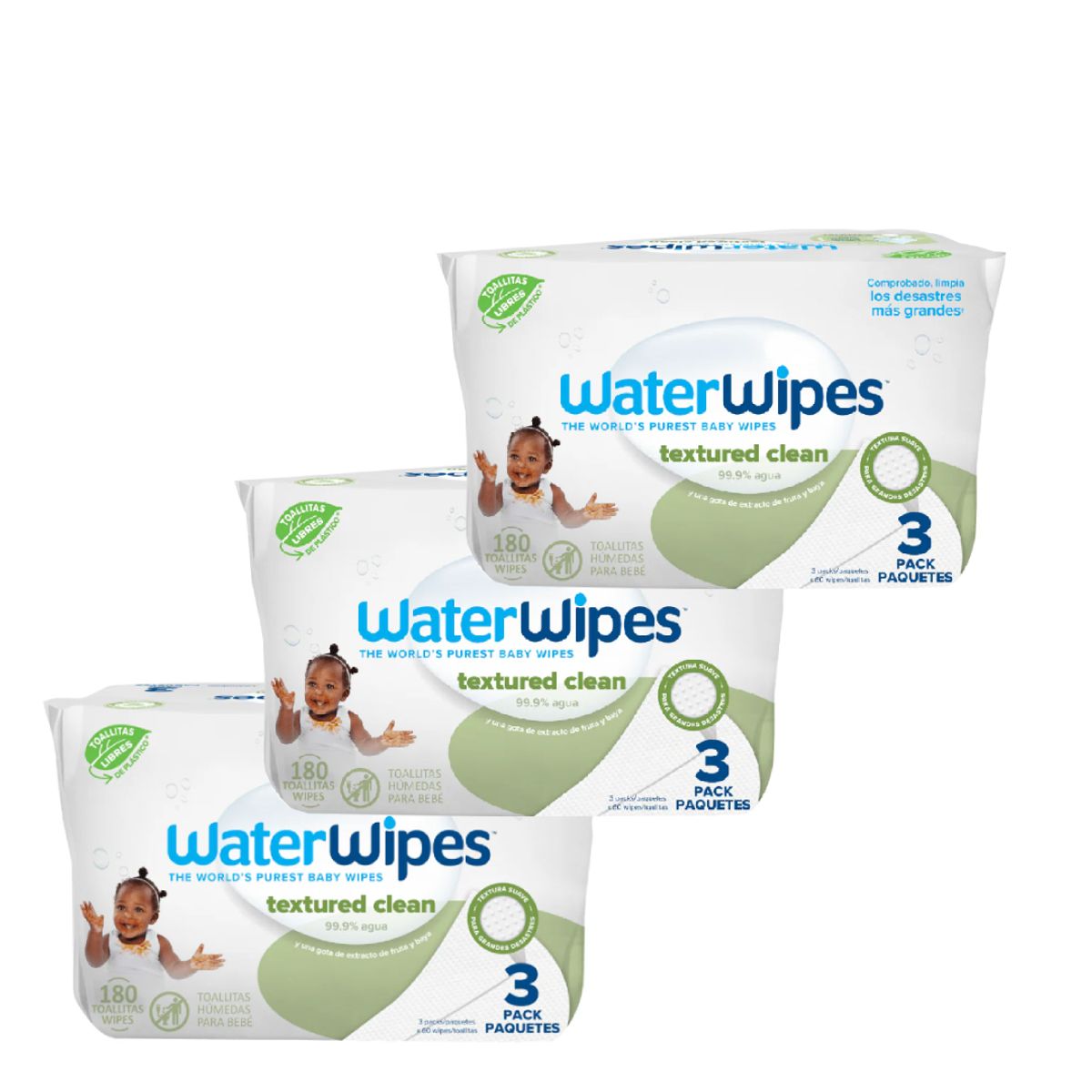 WATER WIPES - Toallitas húmedas WaterWipes Textured Clean 9x60 uns 540 unidades