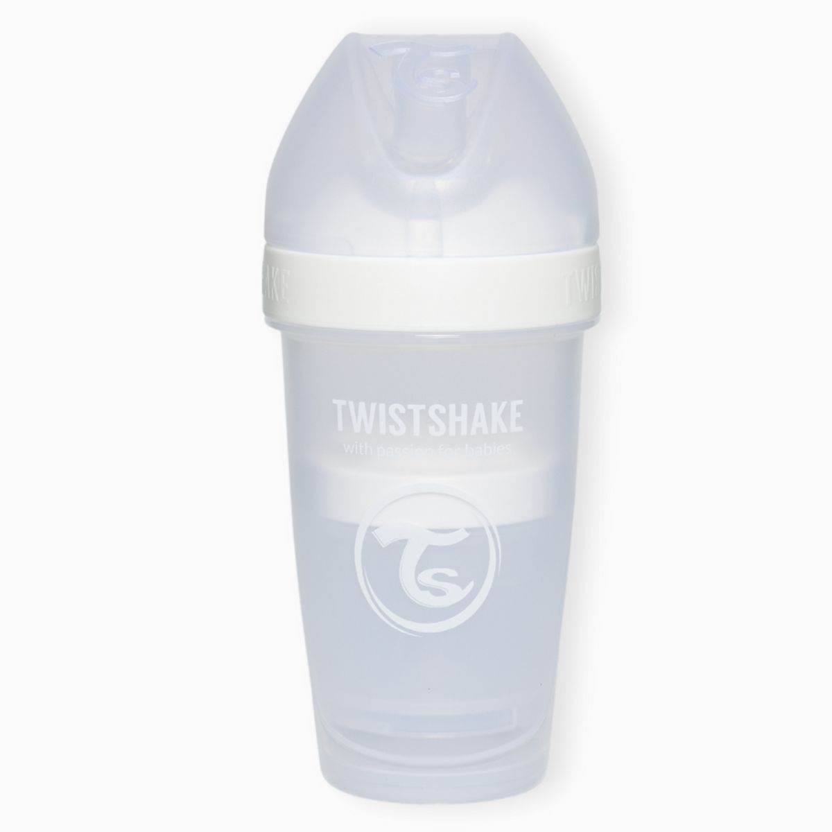 TWISTSHAKE - Mamadera Twistshake Double Pro 260ml Blanco