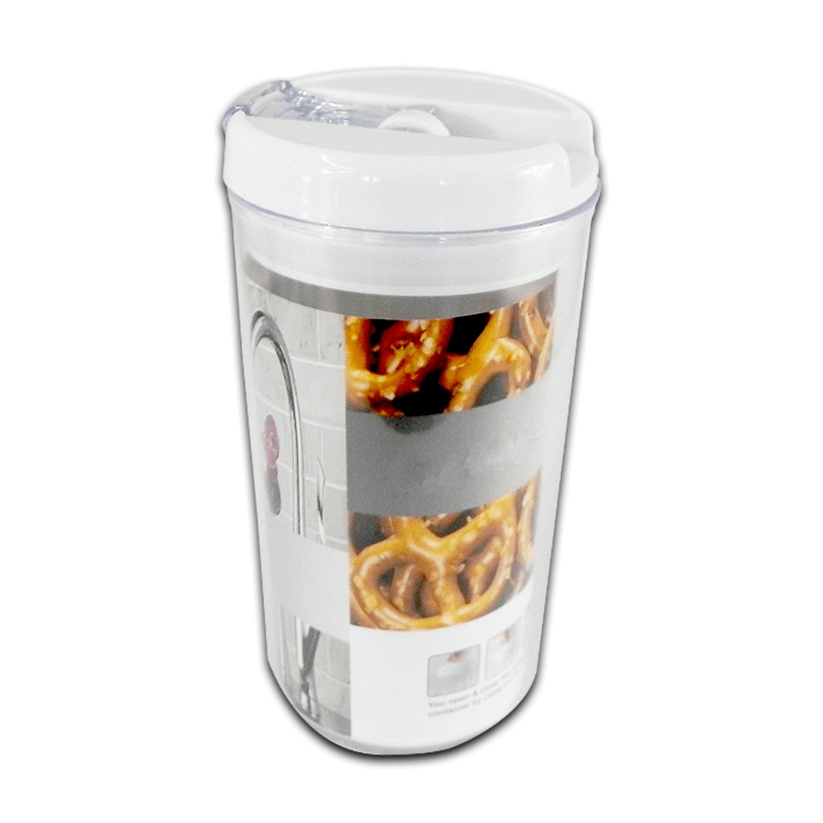 GENERICO - Contenedor Acrilico Redondo 1700 Ml Hermetico Cocina