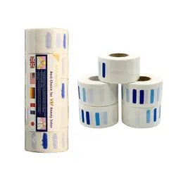 GENERICO - Pack 5 Rollos Papel Cuello Barbería Peluquería Blanco - 500 Tiras