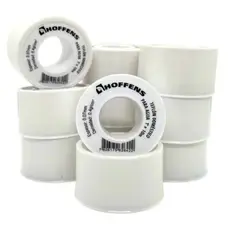 HOFFENS - Pack 10 Cintas Teflon 1 Pulgada X10 Mts Sello Agua