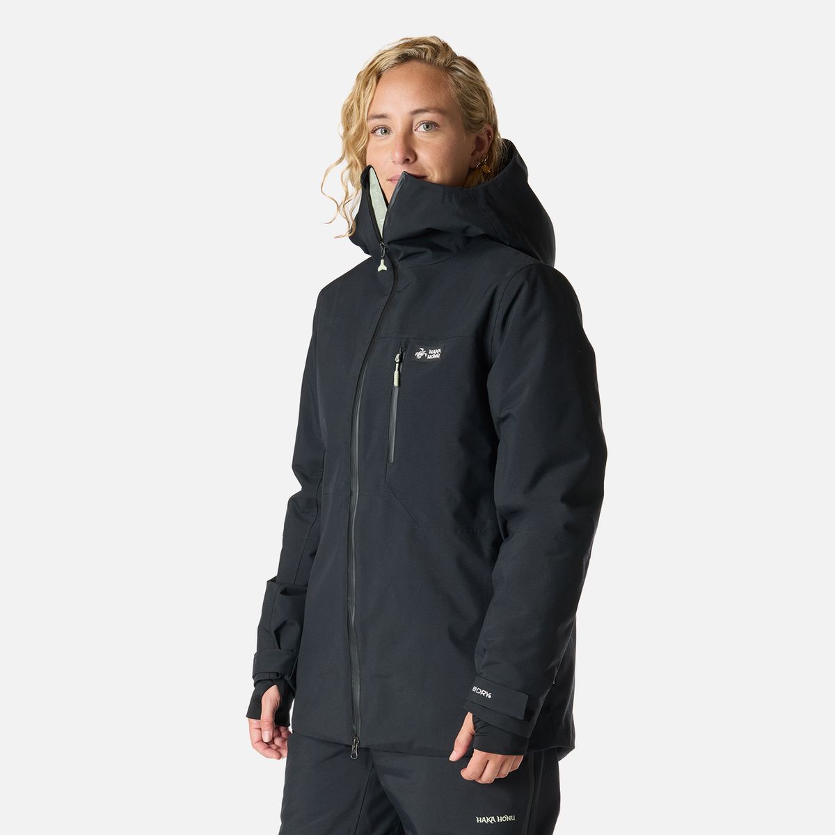 HAKA HONU - Chaqueta Mujer Yeti Negro Haka Honu