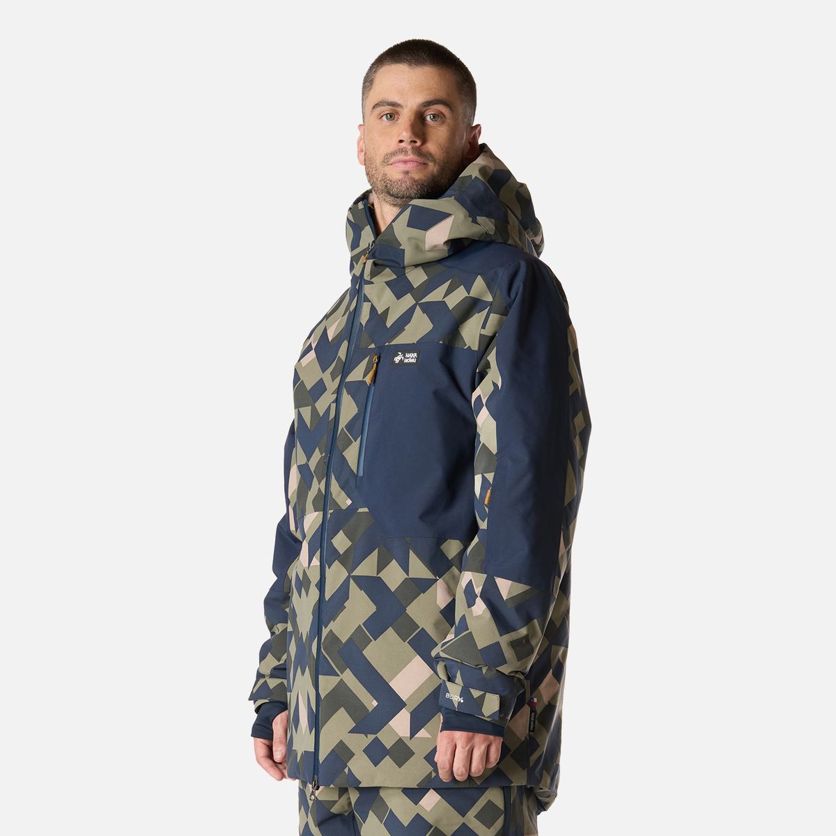HAKA HONU - Chaqueta Hombre Yeti Print Verde Oliva Haka Honu