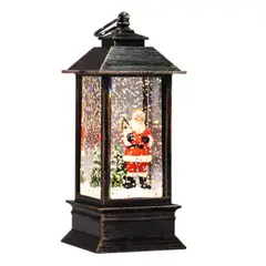 GENERICO - Farol Lámpara Adorno Navidad Musical Santa Nieve