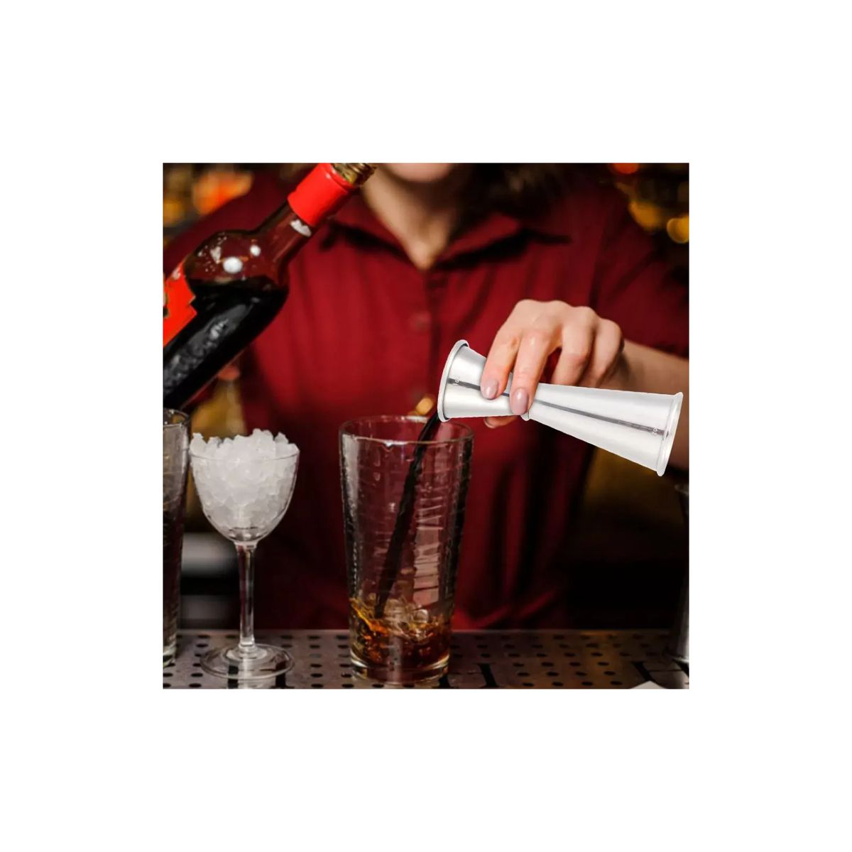GENERICO - Medidor Tragos Jigger Japones Bartender Medidor Onza 25-50