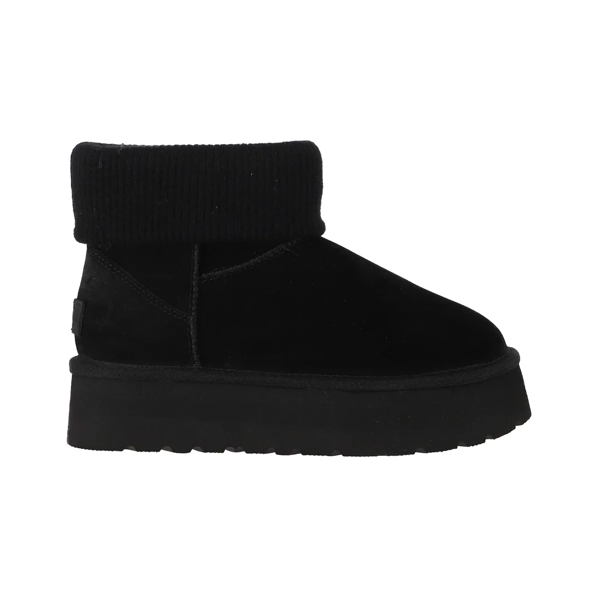 BAMERS - Botas Mujer Blast Mini Knit Negro Plataforma Bamers
