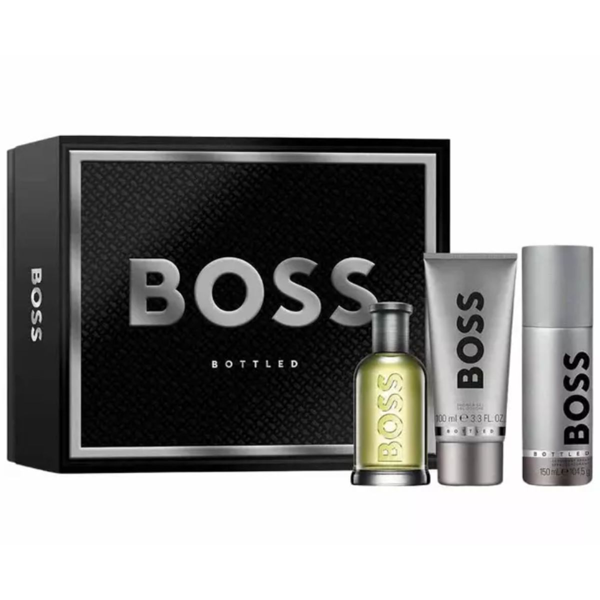HUGO BOSS - Hugo Boss HUGO Man 3 piezas de regalo para hombres 125ml EDT + 75ml Deo + 50ml de gel de ducha