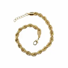 JOYAS LANDEROS - Pulsera Turbillón 27 a 30cm Enchapada en Oro de 18k