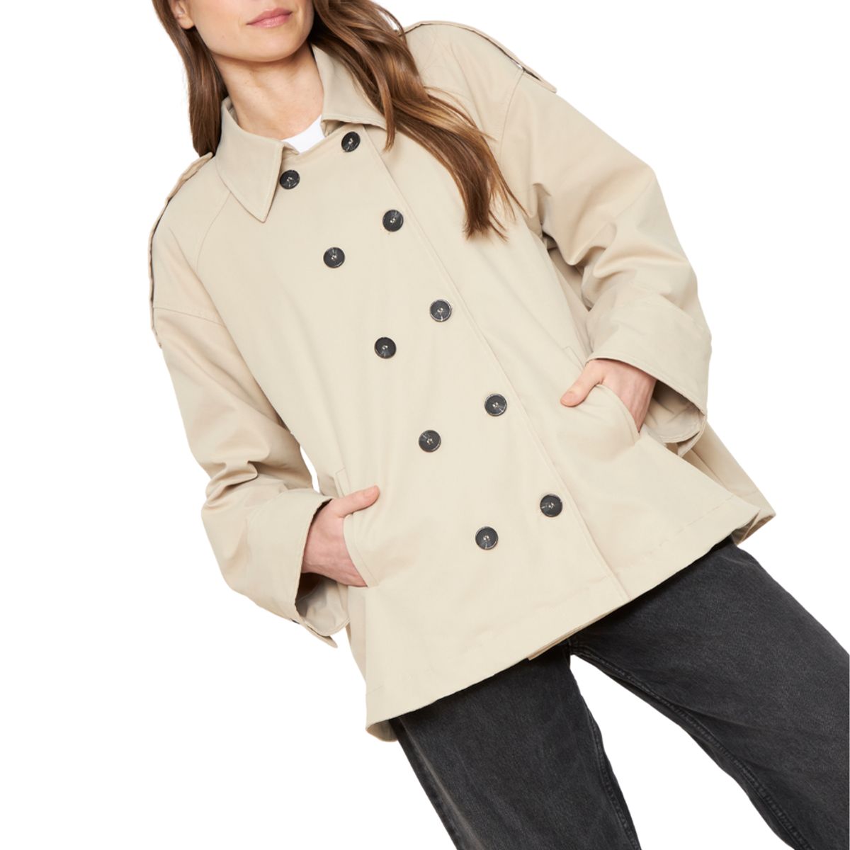 JACINTA TIENDA - Trench Coat Cloe crudo Jacinta Tienda