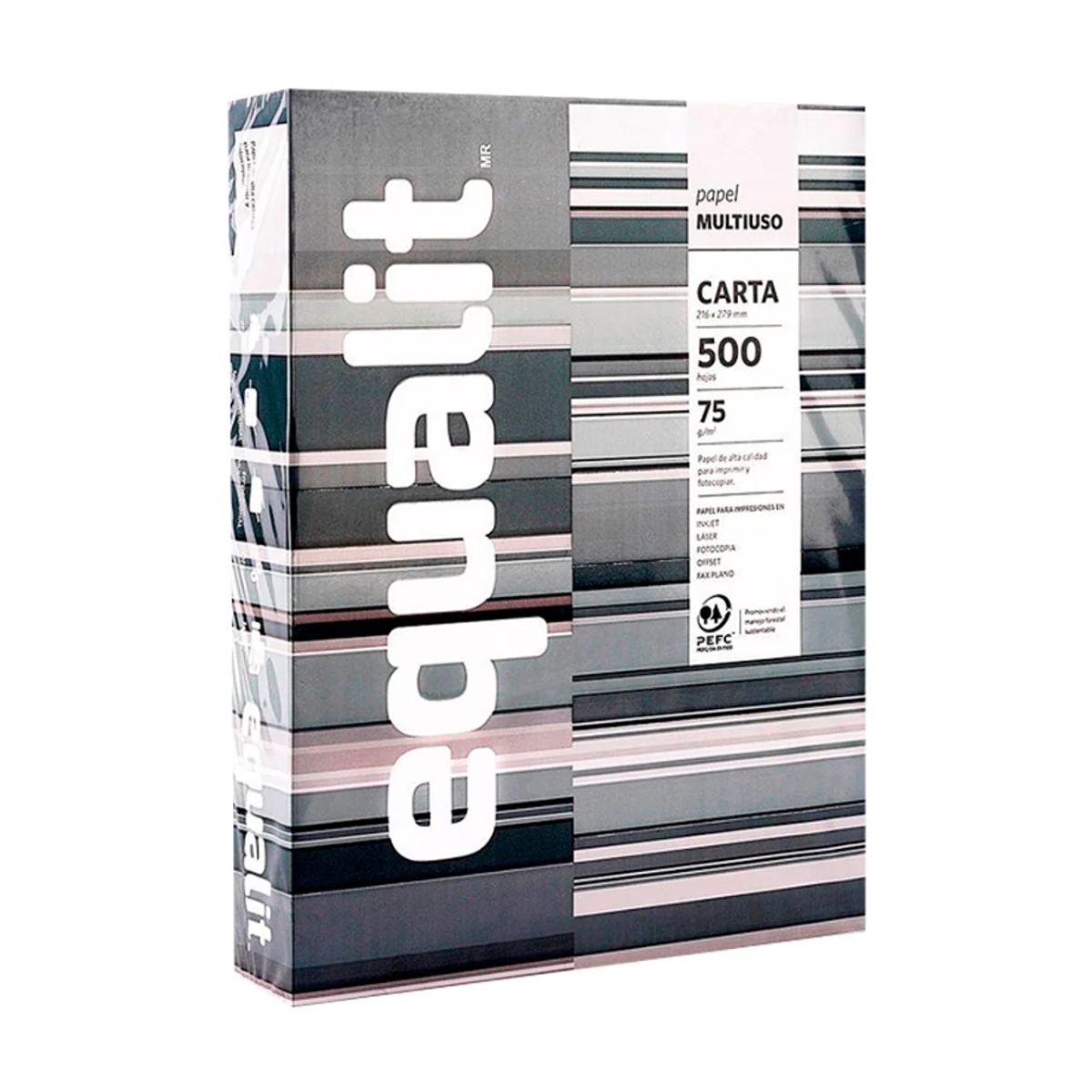 EQUALIT - Resma Papel Fotocopia CARTA 75gr. EQUALIT