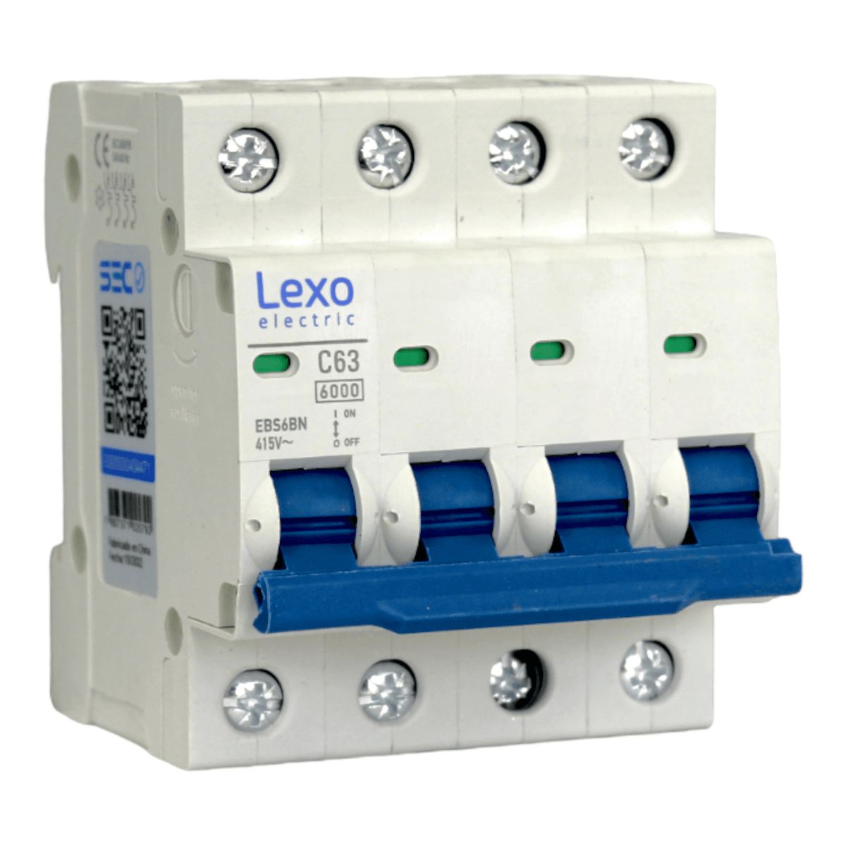 LEXO - Automático 4x63A 6kA Curva C 240V415V EBS6BN Lexo