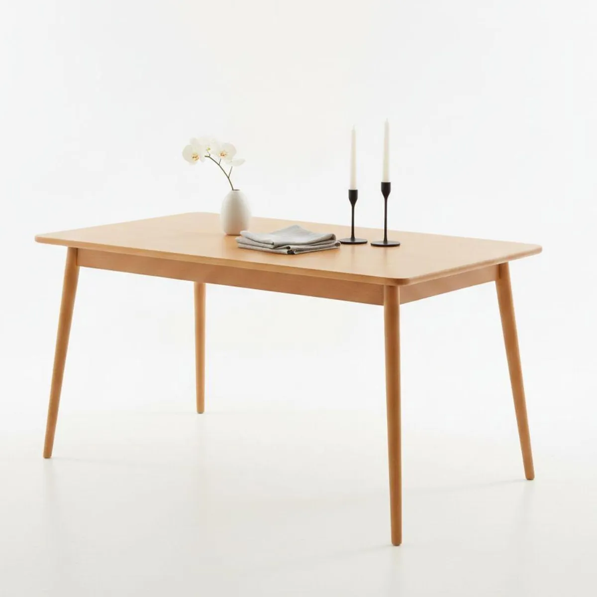 PANDALINO - Mesa Rectangular Cosmo 160x80 cm - Madera Natural