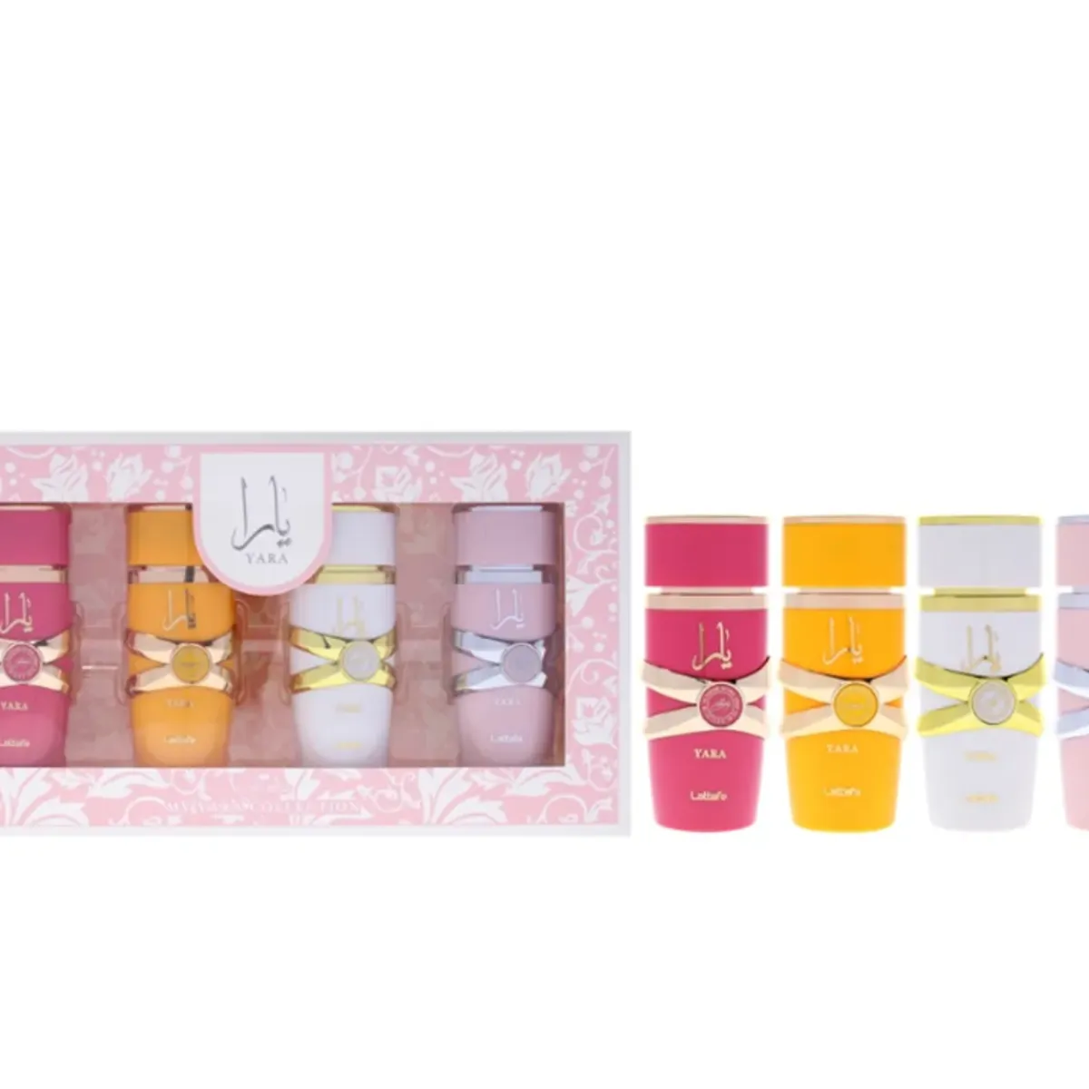 LATTAFA - Lattafa Yara 4pc Gift Set para Mujer 4x5ml EDP Yara+YaraMoi+YaraTous+YaraCandy