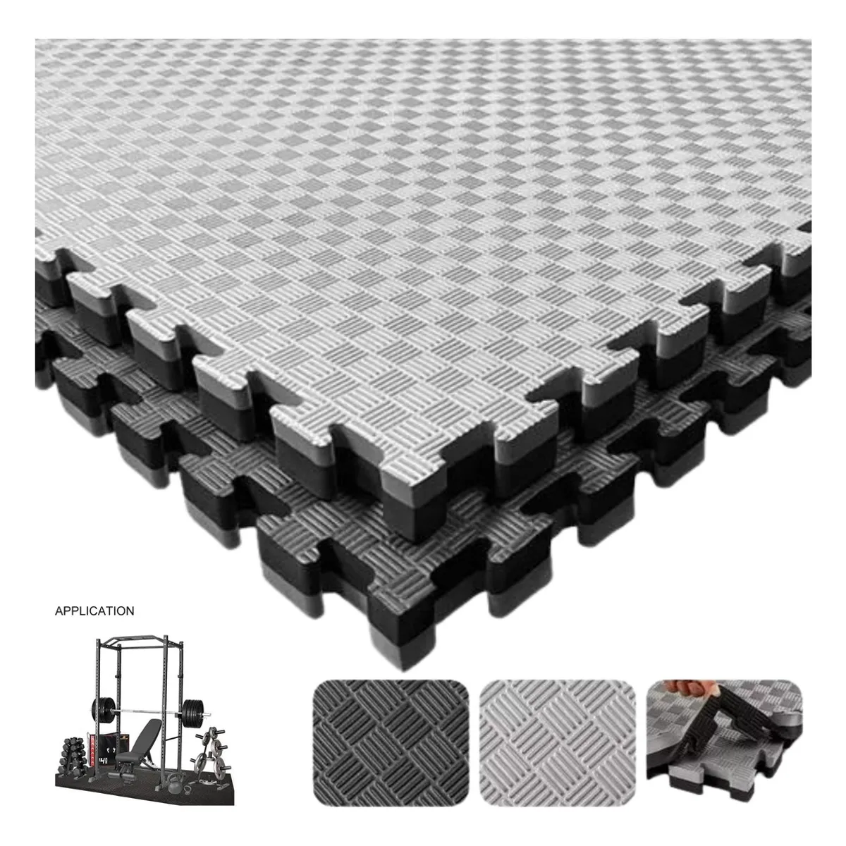 GENERICO - 4 Colchonetas Piso Yoga Fitness Tatami Mat 100 X 100 X 2.5 Cm