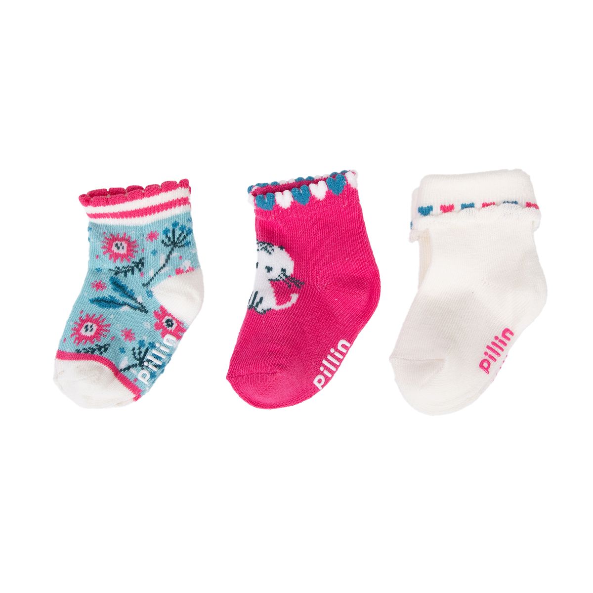 PILLIN - Calcetines  Multicolor Niña Pillin PAD110-26SUR