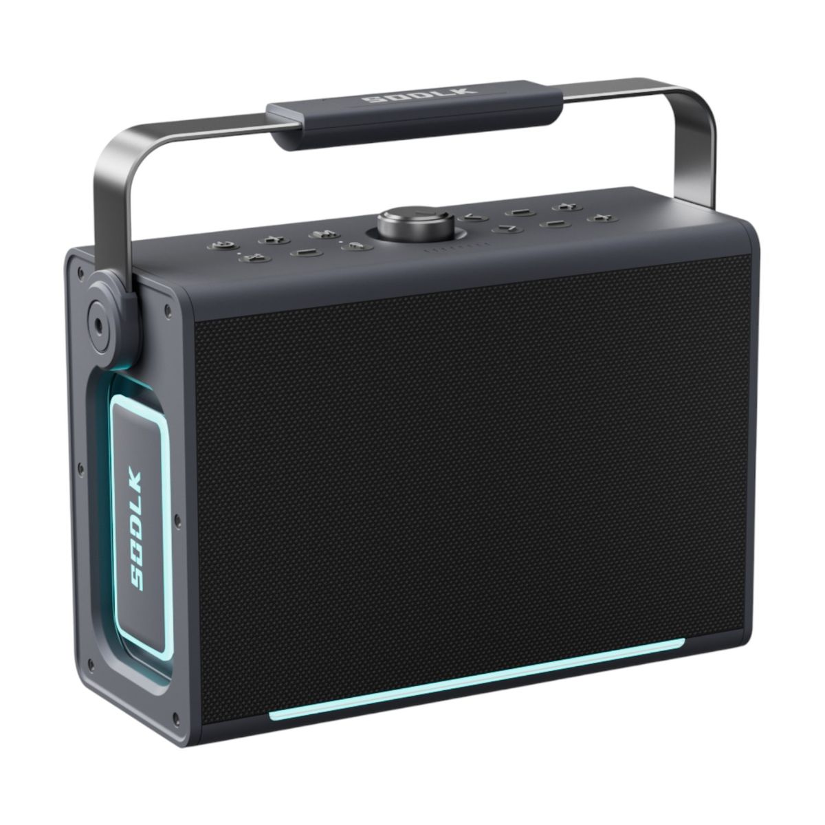CASTLETEC - Parlante Altavoz Bluetooth 5.3 Karaoke 2 Mic 200W 20000mAh IPX6 TWS SODLK S1117