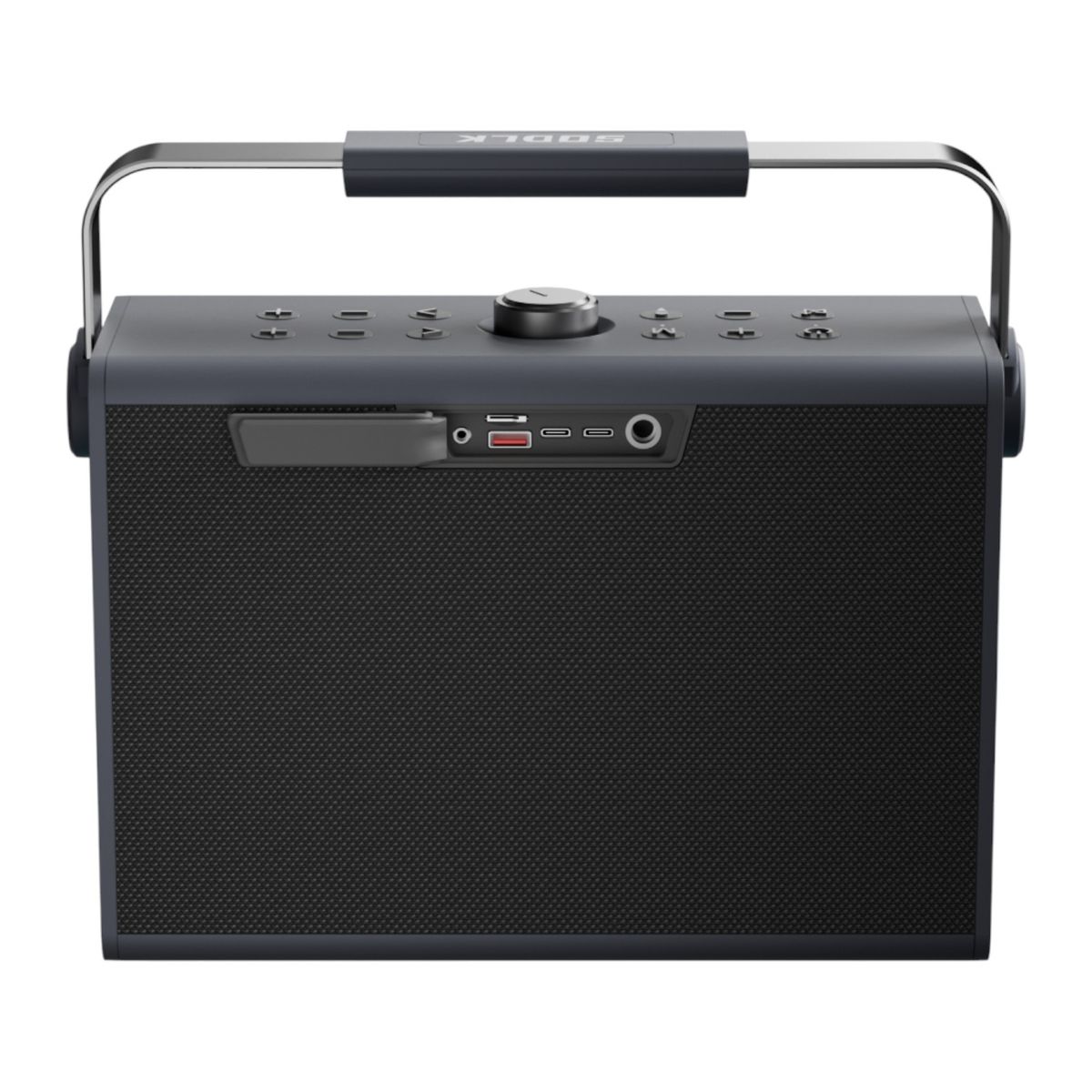 CASTLETEC - Parlante Altavoz Bluetooth 5.3 Karaoke 2 Mic 200W 20000mAh IPX6 TWS SODLK S1117