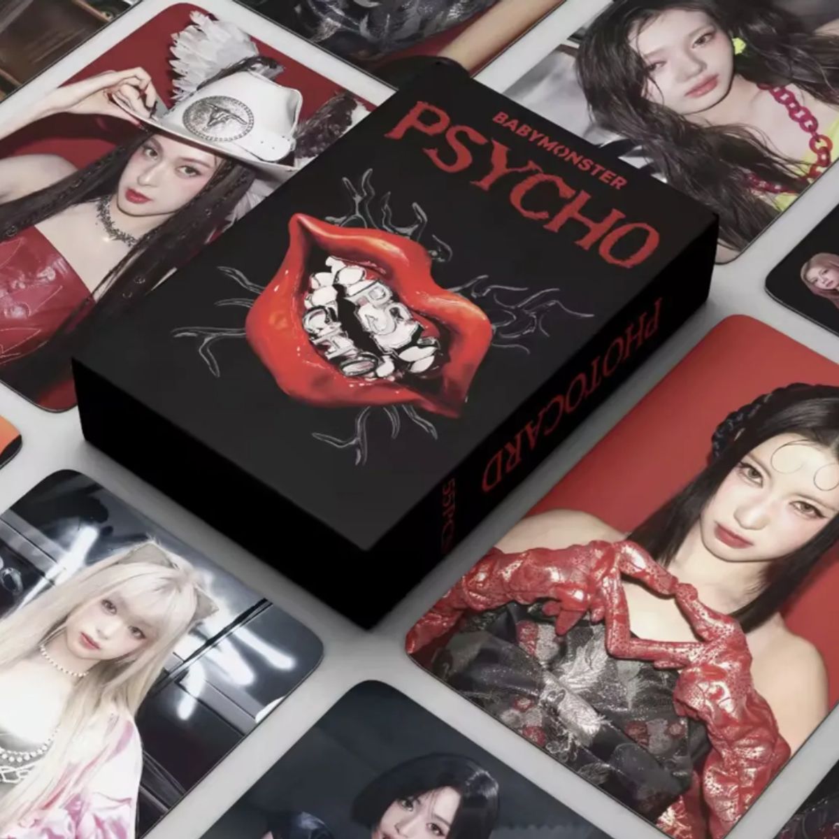 GENERICO - Set Lomo Cards Babymonster Album Psycho 55pcs Kpop Fans