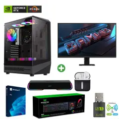 AMD CORP - Pc Gamer AMD 7 5800XT - 32GB - 5060TI - 2TB (Parlante + Monitor 27" + HP) COC-B