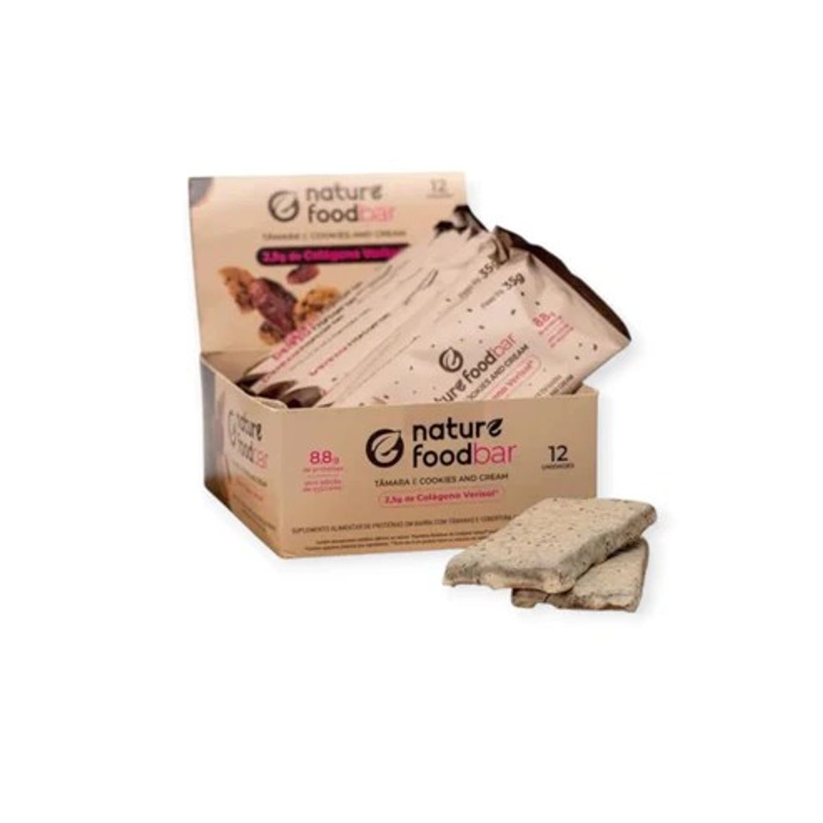 GENERICO - BOX 12 BARRAS DE PROTEINA COLAGENO VERISOL - NATURE FOOD